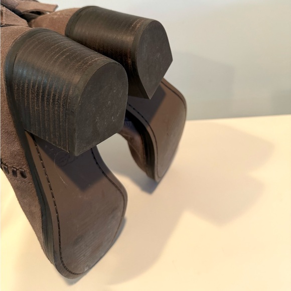 UGG women's Fraise whipstitch chunky heel suede  ankle boots size 8 - Picture 12 of 16